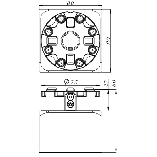 Sistema 3R 3R-610.21-S Mandril manual CNC MacroStandard