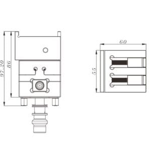 Erowa Rotatable pendulum vise 0 - 100 UnoSet ER-008856 Compatible