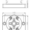 System 3R 3R-600.23-S Portabrocas manual D100 compatible con base CNC