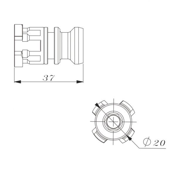 System 3R 3R-605.2E compatible Manual Drawbar Short
