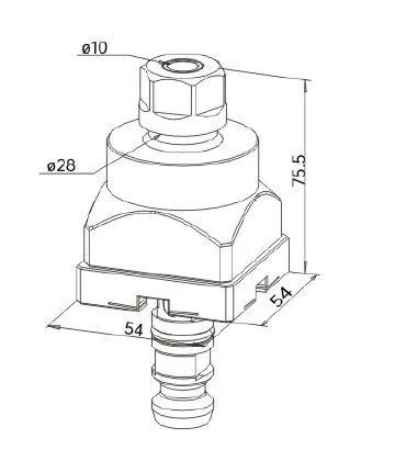 System 3R 3R-659.16-P Macro Collet Holder Compatible for ER16 Collets