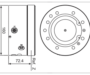 System 3R OEM 3R-680.1-2 Pneumatic chuck MacroMagnum