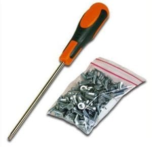 System 3R OEM 3R-MFT4X12E Torx screwdriver & screws 100 pcs