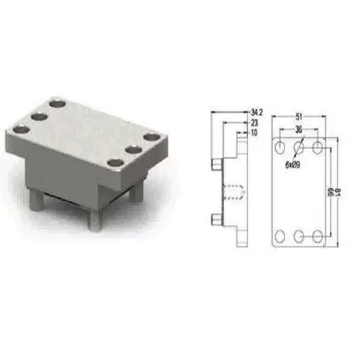 EROWA Compatible ER-010644 81X51 Uniplate Electrode Holder
