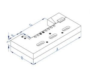 Stainless Precision Vise for Wire EDM Size 150