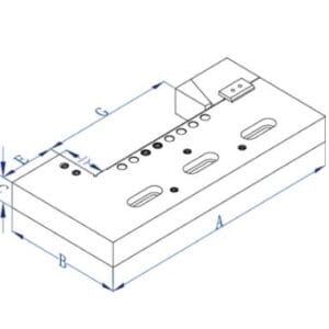 Stainless Precision Vise for Wire EDM Size 150