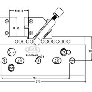 Adjustable bench vise RHS-W6021