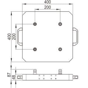 Erowa MTS ER-038014 Compatible Pallet 400 x 400 - Image 5