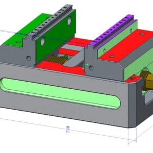 Self Centering vise 5-Axis Precision 110mm Vise