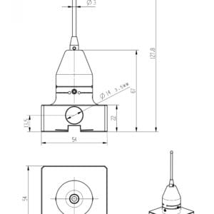 System 3R 3R-US600.3 Compatible Macro Measuring Probe w/ 3mm Ball