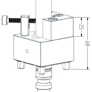 Erowa ER-008458 compatible Stainless Steel V-block Holder