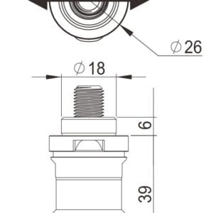 Erowa ER-039201 compatible MTS Compensation Spigot B