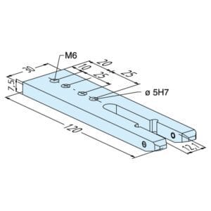 ER-010661 Erowa OEM Carrier Fork for Electrode Changer