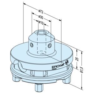 ER-035114 Erowa OEM Blank holder ø 10 / ø 72, Set of 6 - Image 1