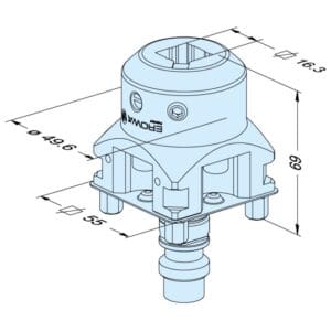 ER-093996 Erowa OEM Square 15 Holder C, 1 piece