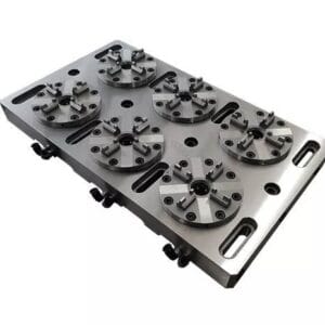 Erowa ER-035519 compatible 6 in 1 Optimized Pneumatic Chuck with CNC Base Plate