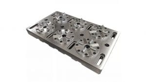 Erowa ER-035519 compatible 6 in 1 Optimized Pneumatic Chuck with CNC Base Plate