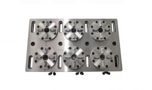 Erowa ER-035519 compatible 6 in 1 Optimized Pneumatic Chuck with CNC Base Plate