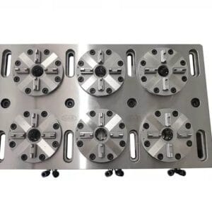Erowa ER-035519 compatible 6 in 1 Optimized Pneumatic Chuck with CNC Base Plate