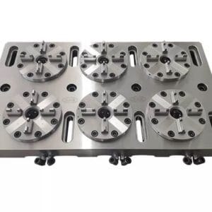 Erowa ER-035519 compatible 6 in 1 Optimized Pneumatic Chuck with CNC Base Plate
