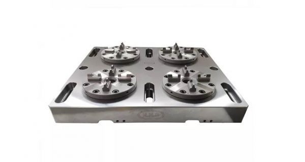 Portabrocas neumático optimizado 035519 en 4 compatible con Erowa ER-1 con placa base CNC