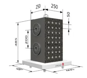 Erowa OEM ER-094454 MTS Mineral Cast Cube 250x250x485 mm