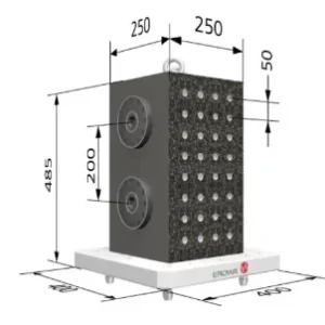 Erowa OEM ER-094454 MTS Mineral Cast Cube 250x250x485 mm