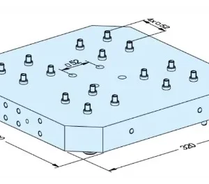 Erowa OEM ER-108155 UPC Pallet for LANG Vise, LANG Pitch 52