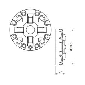 System 3R 3R-600.28-S compatible Manual chuck Macro - Image 5