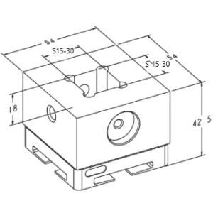 System 3R 3R-658.4E-S Holder Compatible Electrode S15, S20, S25, S30 Alum, Brass, Stainless Steel - Image 2