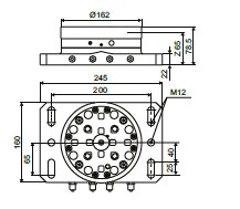System 3R OEM 3R-680.10-2ARS Magnum table chuck Stainless Steel Adapter