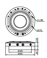 System 3R OEM 3R-SP28219 Pneumatic chuck, Matrix 142