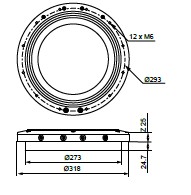System 3R OEM 3R-SP28345 Pneumatic chuck, Matrix 260 built-in