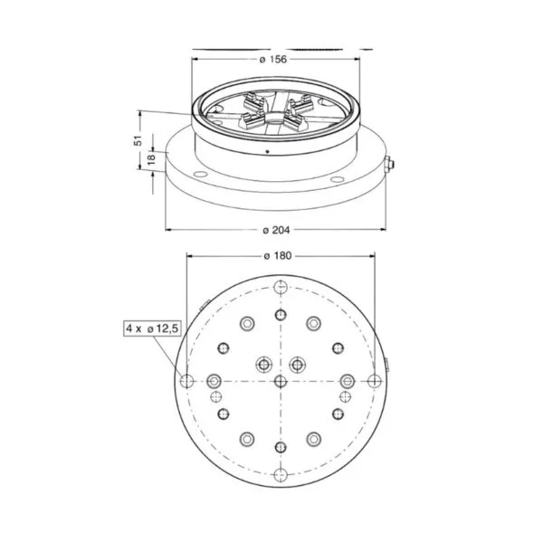 Erowa ER-029392 compatible PowerChuck P φ 204
