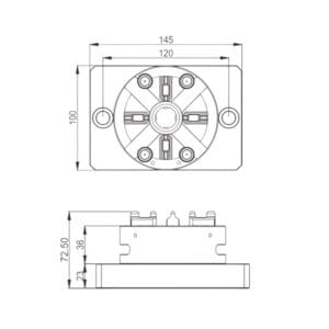 Erowa ER-036345 Compatible Quick Chuck 100 with CNC Base - Image 5