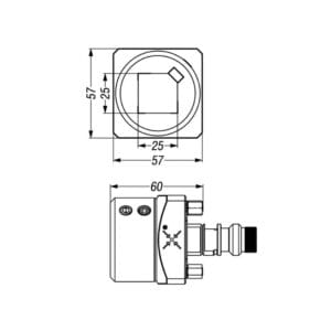 Erowa ER-007986 Square 25 electrode holder compatible for ITS 50 - Image 4