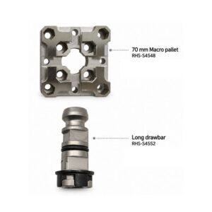 System 3R Compatible 70 mm Pallet & Long Drawbar Bundle