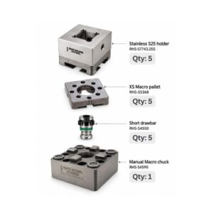 System 3R Compatible Manual Chuck & S25 Electrode Holder Bundle