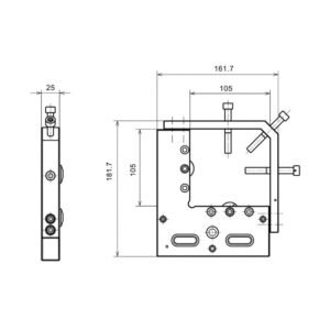 RHS Adjustable WEDM Workpiece Holder, 100 mm Clamping Range - Image 2